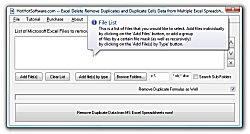 Excel Delete Remove Duplicates and Duplicate Cells Data from Multiple Excel Spreadsheets Icon